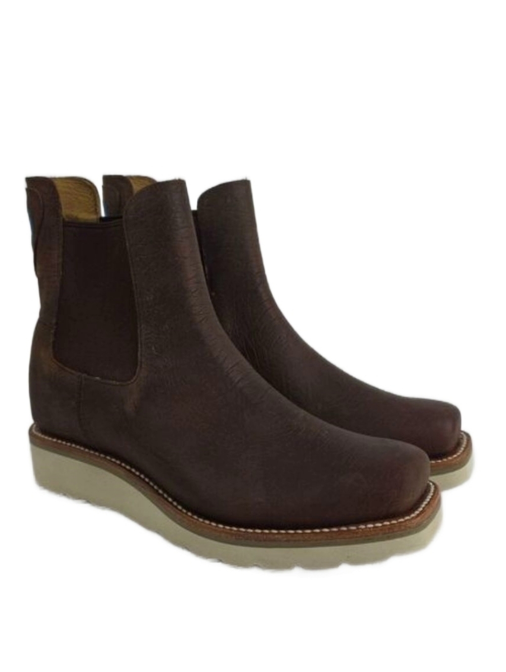 Macie Bean Ladies Distressed Bison Swedge Women's Chelsea Boots